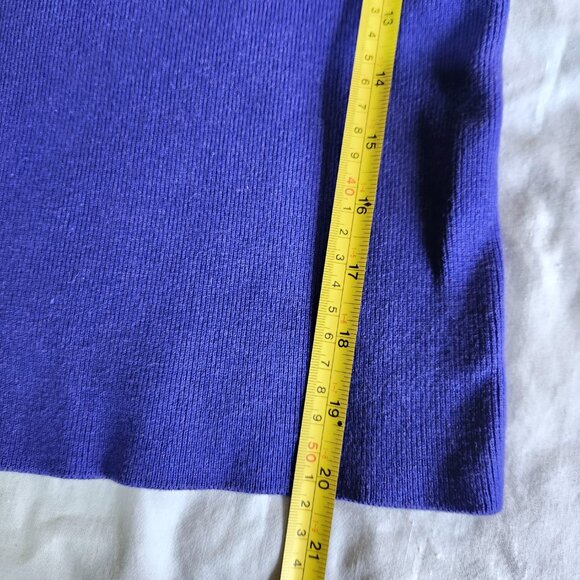 Anne Klein Sweater Cardigan Women's Size PS Purple 3/4 Bell Sleeve Button Up - Picture 4 of 10